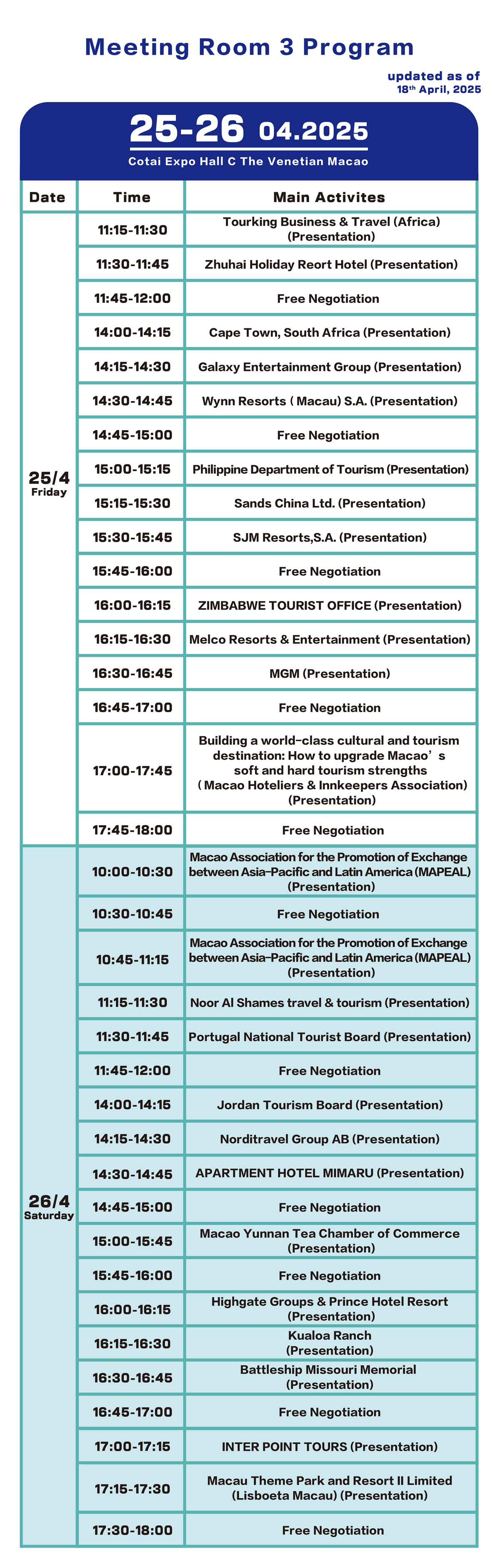 Meeting Room3 Program
